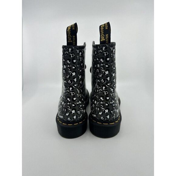 Dr. Martens 1460 Loud Leopard Gun Metal 27652 Women's Size 7 EU 38 Gray - Picture 5 of 5